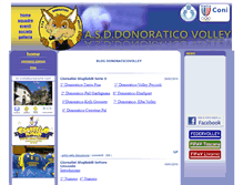 Tablet Screenshot of donoraticovolley.it